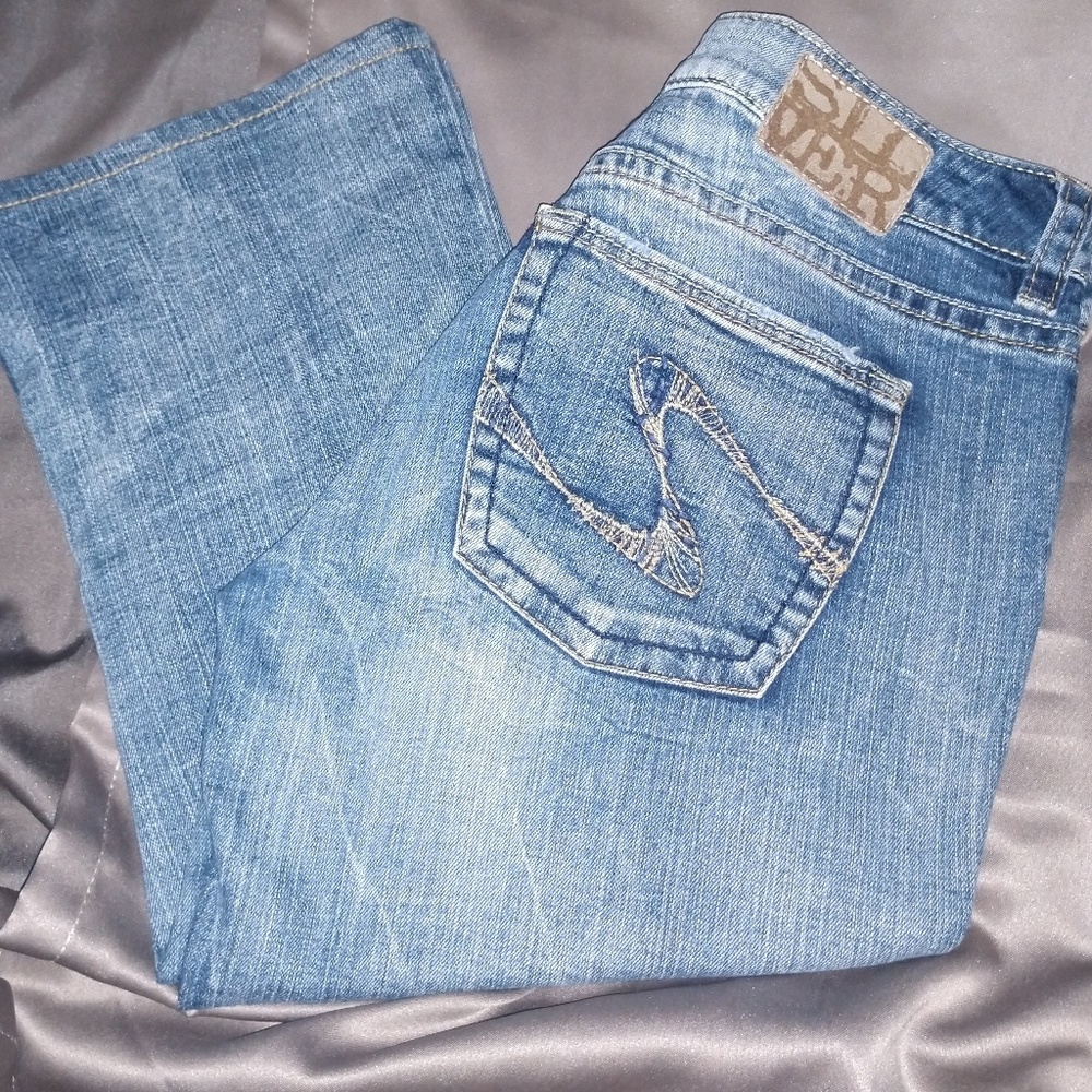 Silver Capris! NEW